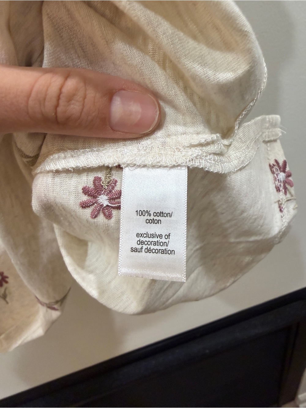 NWT Maurices Size 2X 24/7 Dawson Floral Embroidered Crew Neck Tee - Picture 5 of 6
